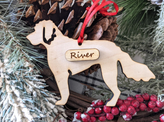 Aussiedoodle 2024 christmas ornament